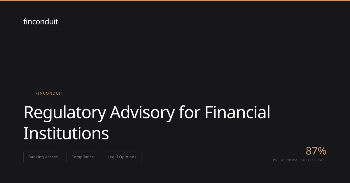 Regulatory Advisory for Financial Institutions | finconduit